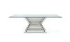 Modrest Crawford Modern Rectangular Glass Dining Table Model VGVCT8909-L