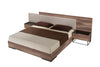 Nova Domus Matteo Italian Modern Queen Walnut & Fabric Bed Model VGACMATTEO-BED-Q