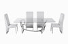 Modrest Adelaide Modern Stainless Steel & Glass Dining Table Model VGVCT1301S