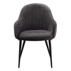 ACME Caspian Dark Gray Fabric & Black Side Chair (Set-2) Model 74011