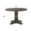 ACME Leventis Weathered Gray Dining Table Model 74640