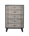 Nova Domus Panther Contemporary Grey & Black Chest Model VGMABR-77-CHEST