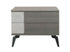 Nova Domus Palermo Italian Modern Faux Concrete & Grey Nightstand Model VGACPALERMO-NS