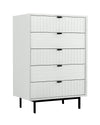 Nova Domus Valencia Contemporary White Chest Model VGMABR-76-CHEST