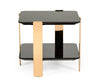 Modrest Leroy Modern Ebony & Rosegold End Table Model VGHB280B-EBN