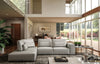 Accenti Italia Enjoy Italian Modern Light Grey Leather Left Facing Sectional Sofa Model VGDDENJOY-LTGRY