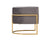 Modrest Landau Modern Grey Velvet & Gold Accent Chair Model VGRH-AC406-GRY