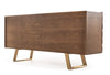 Modrest Finley Mid Century Walnut & Gold Buffet Model VGCSSB-16050-GLD