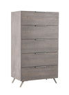 Nova Domus Bronx Italian Modern Faux Concrete & Grey Chest Model VGACBRONX-CHEST