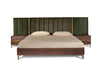 Eastern King Nova Domus Calabria Modern Walnut & Green Velvet Bed & Nightstands Model VGACCALABRIA-BED-EK