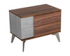 Nova Domus Palermo Modern Italian Faux Concrete & Walnut Nightstand Model VGACPALERMO-WAL-NS
