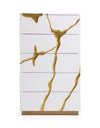 Modrest Aspen Modern White & Gold Chest Model VGVCJ1801-5H-WHT