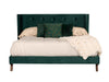 Nova Domus Durango Modern Green Fabric & Walnut Bed Model VGMABR-83