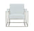 Modrest Larson Modern White Leatherette Accent Chair Model VGRH-RHS-AC-205-WHT-STL