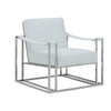 Modrest Larson Modern White Leatherette Accent Chair Model VGRH-RHS-AC-205-WHT-STL