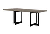 Modrest Sharon Modern Concrete & Black Metal Dining Table Model VGLBOWEN-DT200-01