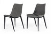 Modrest Frasier Modern Grey Eco Leather Dining Chair (Set Of 2 ) Model VGHR-3501