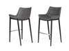 Modrest Robert Modern Grey Eco Leather Bar Stool Model VGHR5366-B