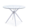 Modrest Dallas Modern Brushed Stainless Steel Dining Table Model VGHR7038-BSS