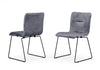 Modrest Yannis Modern Grey Fabric Dining Chair (Set Of 2) Model VGMAMI-913-GRAY
