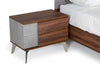 Nova Domus Palermo Italian Modern Faux Concrete & Noce Bodrum Bedroom Set Model VGACPALERMO-WAL-SET