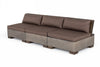 Modrest Delaware Modern Concrete Modular Sectional Sofa Set With Square Coffee Table Model VGLB-RIVI-SQR-SET
