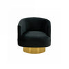 Divani Casa Basalt Modern Black Fabric Accent Chair Model VGRH-RHS-AC-222