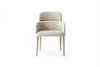 Modrest Cortina Modern Beige Eco Leather Dining Arm Chair Model VGVC-B601-BEI