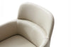 Modrest Cortina Modern Beige Eco Leather Dining Arm Chair Model VGVC-B601-BEI