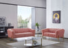 Divani Casa Aiken Modern Salmon Velvet Sofa Model VGMB-1960-S