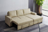 Divani Casa Nebula Modern Beige Fabric Sofa Bed Model VGMB-1893