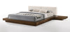 Modrest Tokyo Eastern King Contemporary Walnut And White Platform BedModel VGMABR-90-WAL-WHT-EK