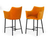 Modrest Exodus Modern Orange Velvet Counter Stool Model VGEUMC-9118CH-A-C