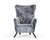 Modrest Findon Glam Grey Faux Fur Accent Chair Model VGEUMC-9359CH