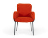 Modrest Frisco Mid Century Orange Velvet Dining Chair Model VGEUMC-9577CH-A