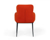 Modrest Frisco Mid Century Orange Velvet Dining Chair Model VGEUMC-9577CH-A