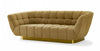 Divani Casa Granby Glam Mustard And Gold Fabric Sofa Model VGODZW-946