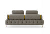 Divani Casa Ladera Glam Grey And Gold Fabric Sofa Model VGODZW-9106