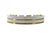 Divani Casa Kiva Glam Beige & Gold Fabric Curved Sectional Sofa Model VGODZW-9114