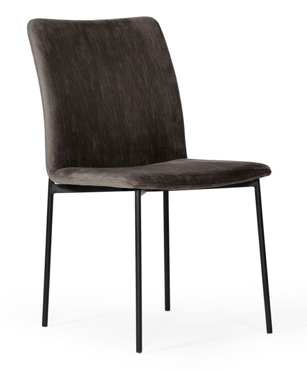 Maggie Modern Black and Brown Dining Chair (Set of 2)