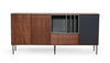 Modrest Ackley Modern Walnut, Grey And Charcoal Buffet Model VGMABH-663-BUFF