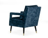 Divani Casa Doherty Mid Century Blue Accent Chair Model VGHK-F4008-20