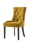 ACME Farren Yellow Velvet & Espresso Side Chair (Set-2) Model 77163