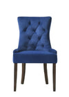 ACME Farren Blue Velvet & Weathered Oak Side Chair (Set-2) Model 77165