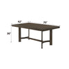 ACME Farren Weathered Oak Dining Table Model 77170