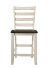 ACME Tasnim Oak & Antique White Counter Height Chair (Set-2) Model 77183