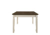 ACME Fedele Weathered Oak & Cream Dining Table Model 77190