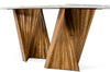 Modrest Cadence Modern Walnut & Marble Dining Table Model VGCSDT-1571-MRB