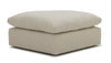 Divani Casa Fedora Modern White Fabric Sectional Sofa & Ottoman Model VGKKKF2637-B1223