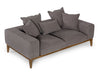 Divani Casa Corina Modern Grey Linen Loveseat Model VGUIMY694-L